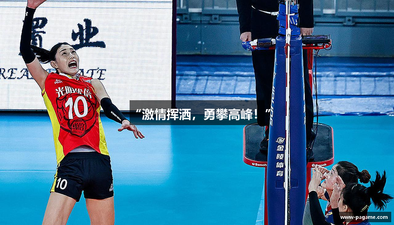 “激情挥洒，勇攀高峰！”